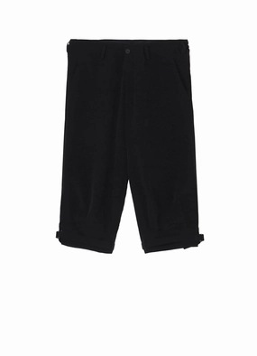 TA TUXEDO BELTED HEM CUFFS PANTS Sleek Fit Stretchable Waist