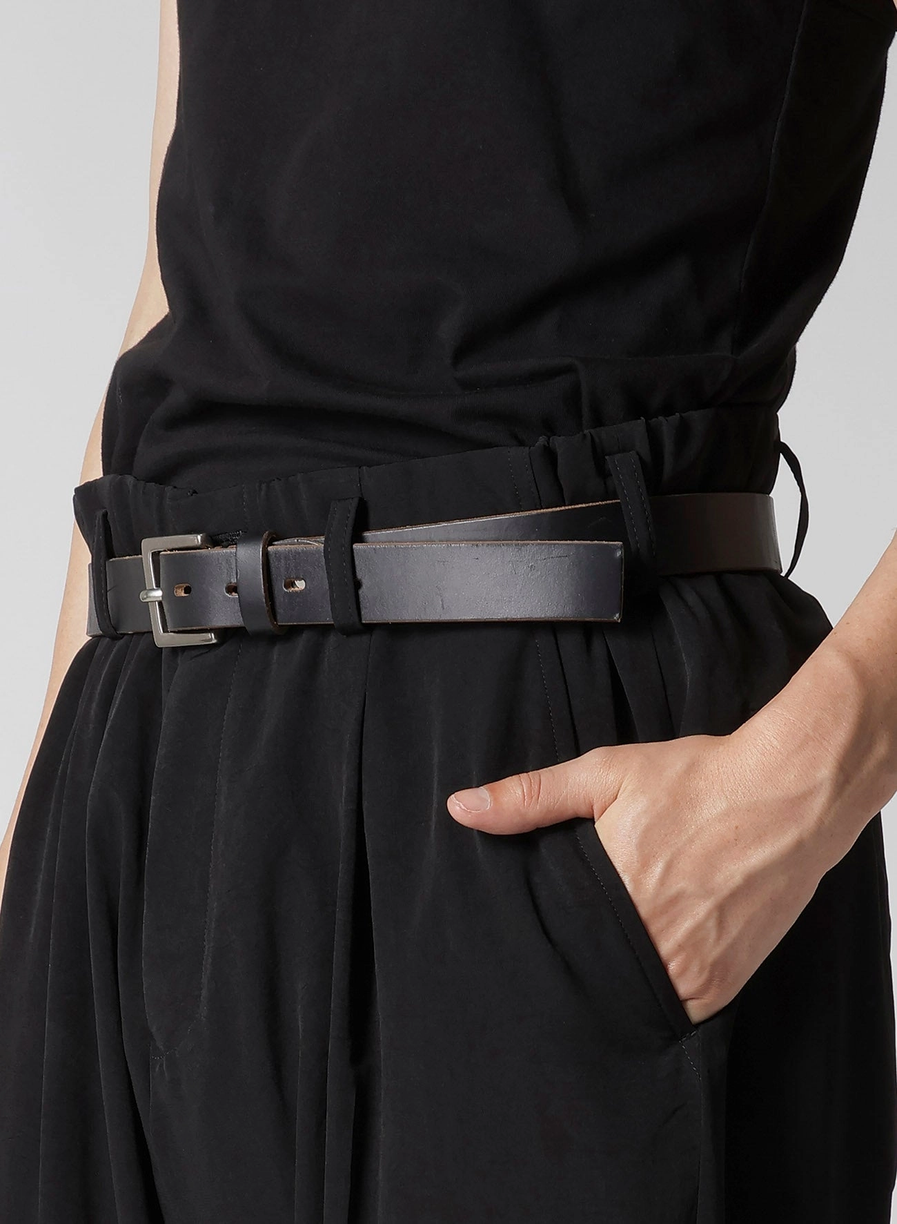 Eco Friendly Dyeing TA TUXEDO PANTS WITH WAIST STRING