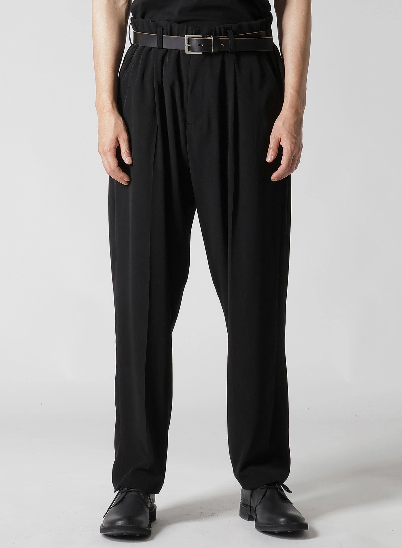 TA TUXEDO PANTS WITH WAIST STRING All Day Wear Corduroy texture
