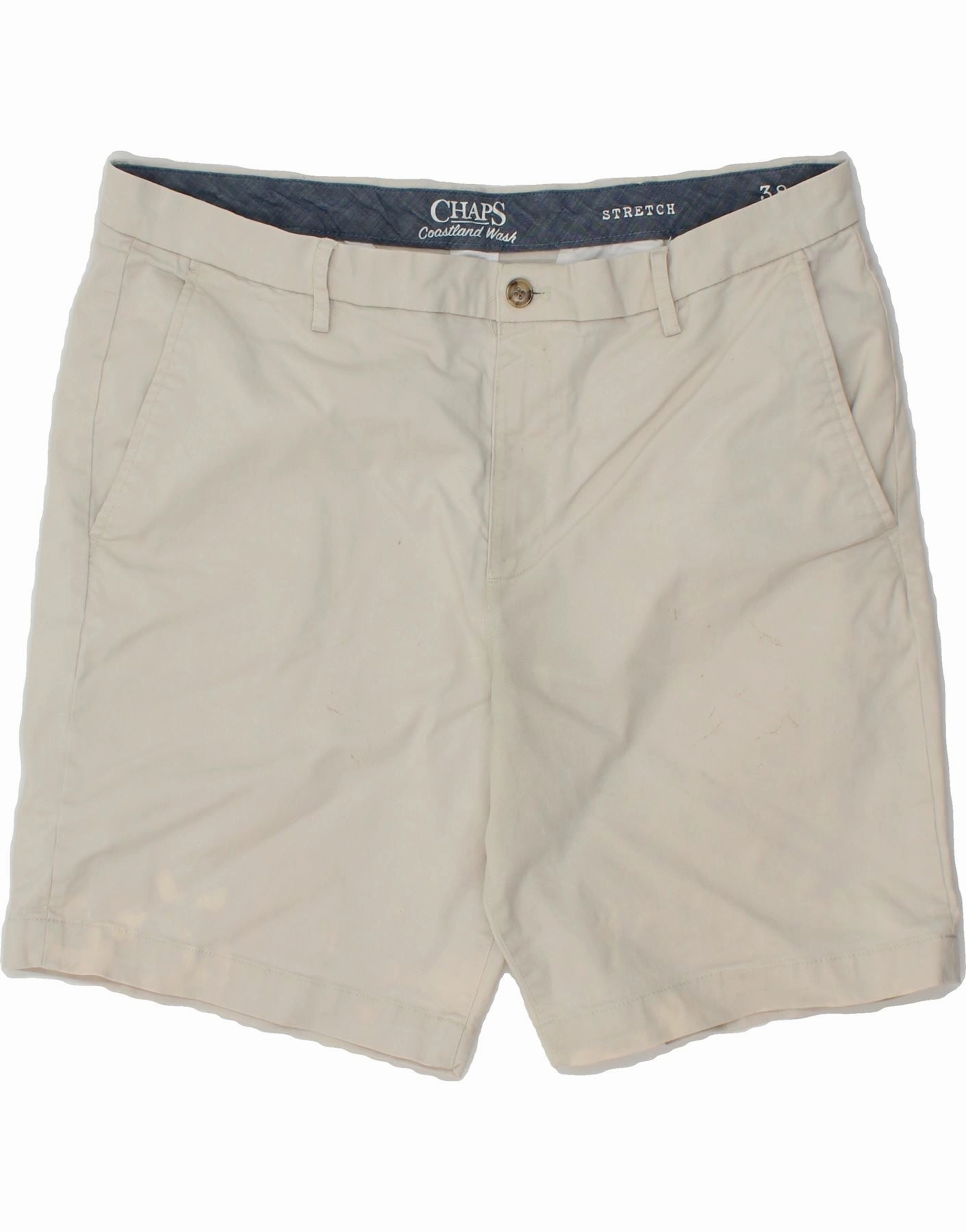 entertainment industry CHAPS Mens Chino Shorts W38 XL Off White Cotton