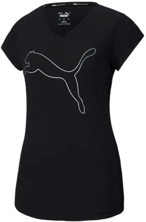 Puma Favourite Heather Cat Short Sleeve Womens Training Top - Black Essential layering piece Cozy Wear