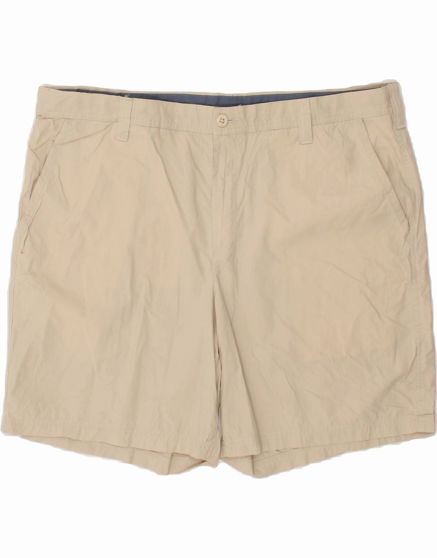 COLUMBIA Mens Chino Shorts W42 2XL Beige Cotton Day Trip Wear graduation season