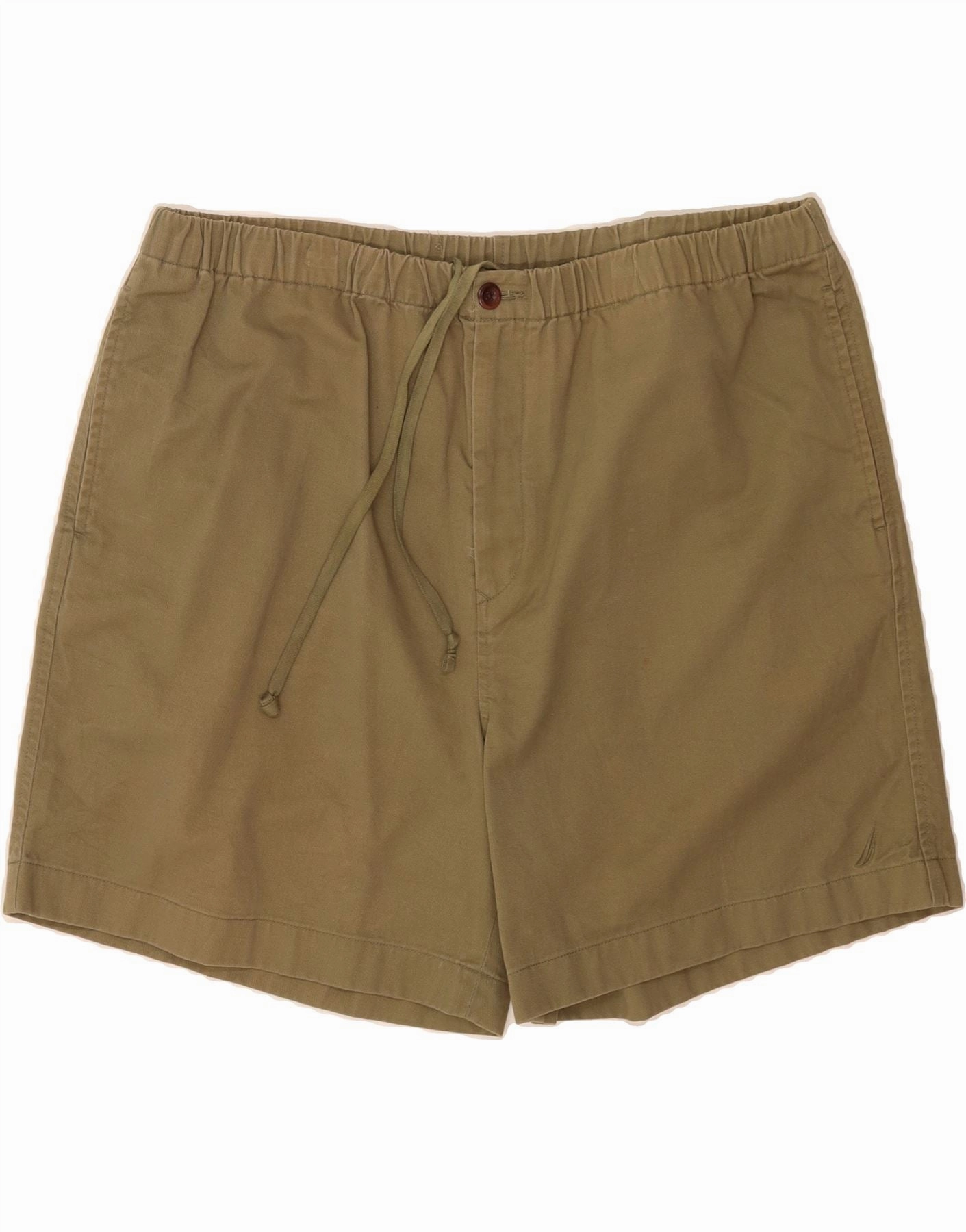 Easy Movement Fit Easy Stretch NAUTICA Mens Loose Fit Casual Shorts XL W40  Khaki Cotton