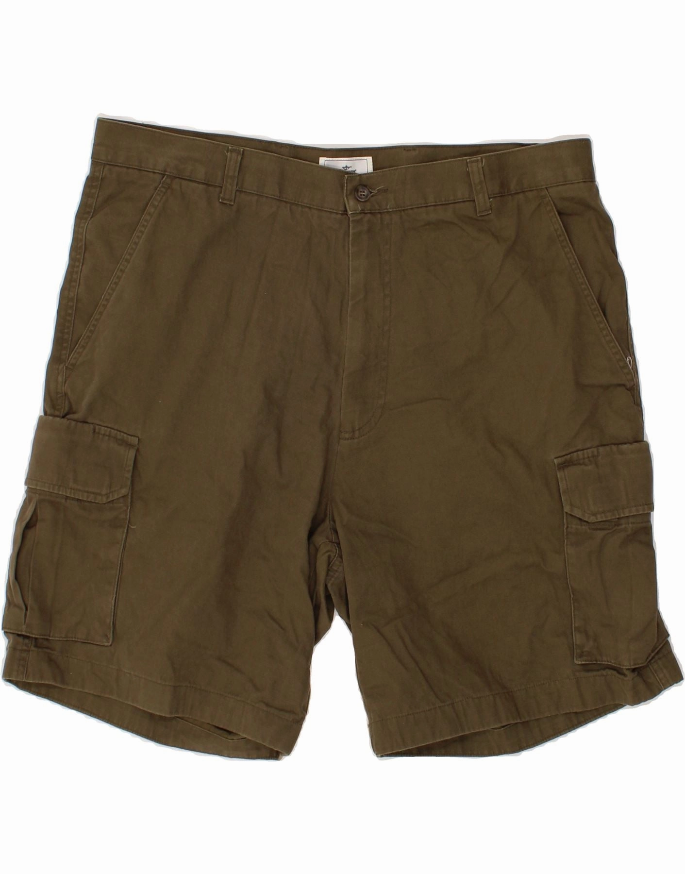 DOCKERS Mens Relaxed Fit Cargo Shorts W38 XL Khaki Cotton Breathable Comfort