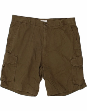 DOCKERS Mens Relaxed Fit Cargo Shorts W38 XL Khaki Cotton Breathable Comfort