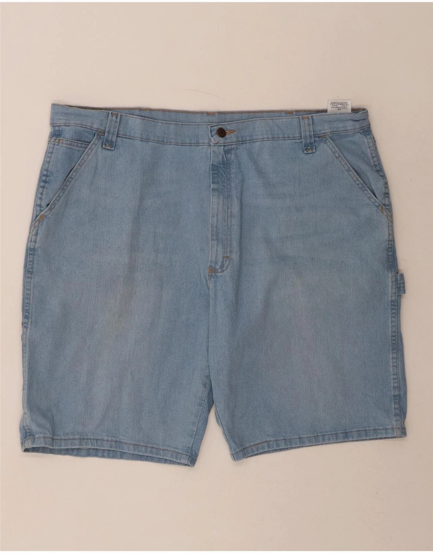 Travel Wear WRANGLER Mens Denim Shorts W42 2XL Blue Cotton