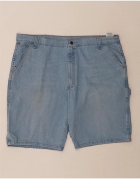 Travel Wear WRANGLER Mens Denim Shorts W42 2XL Blue Cotton