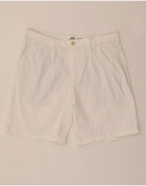 Office Attire IZOD Mens Salt Water Pegged Chino Shorts W34 Large White Cotton