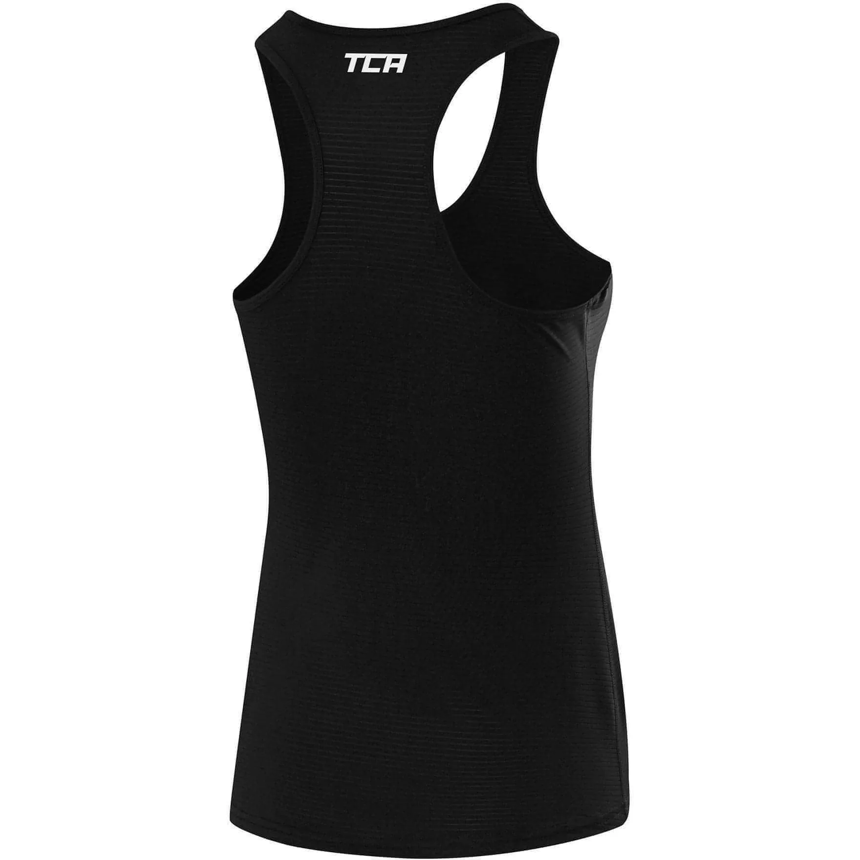 Casual Layering Wear TCA Air Racerback Womens Training Vest Tank Top - Black