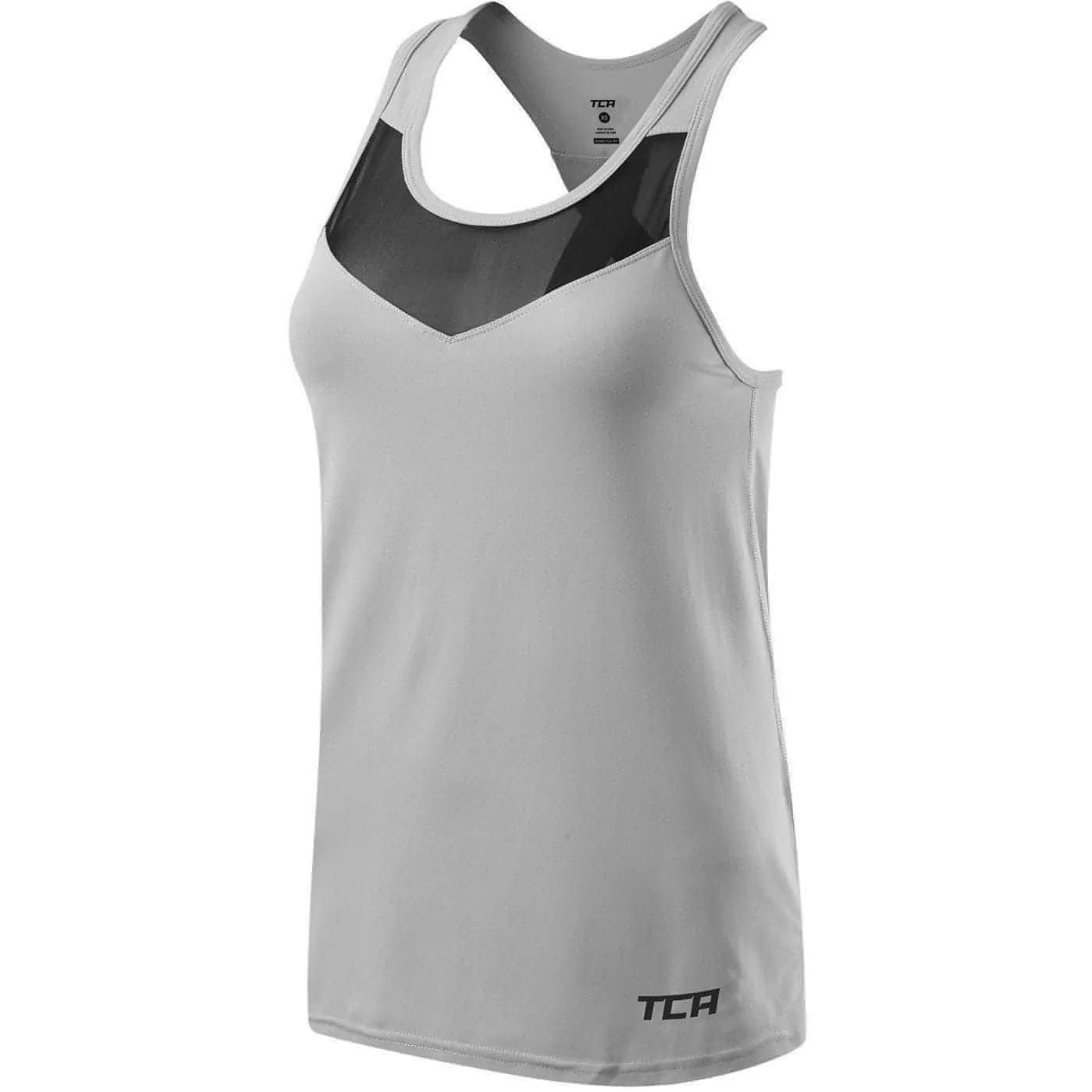 Day-to-Day Comfort Curved Hemline TCA MeshLuxe Womens Running Vest - Grey