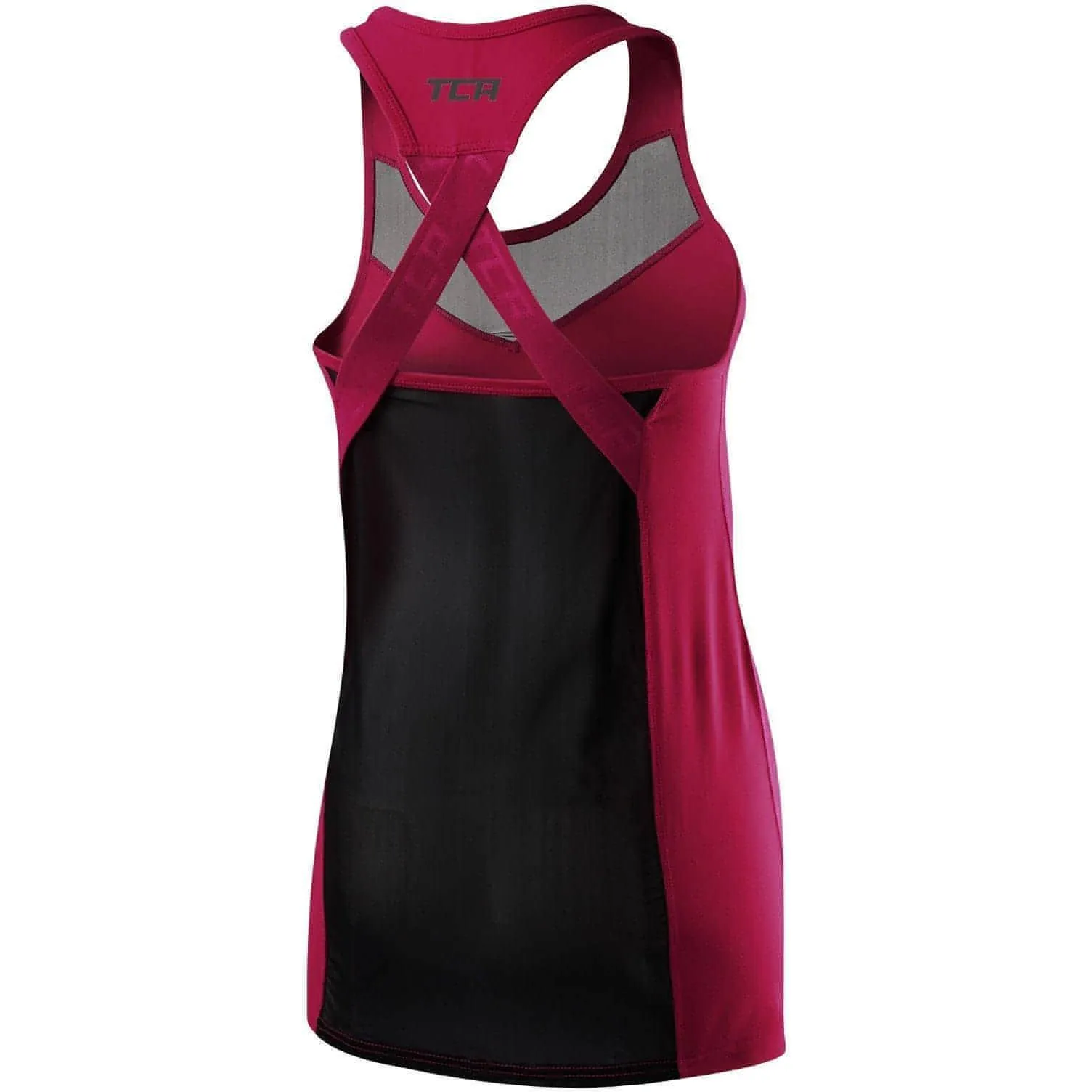 TCA MeshLuxe Womens Running Vest - Pink Lightweight Comfort Active Comfort Style