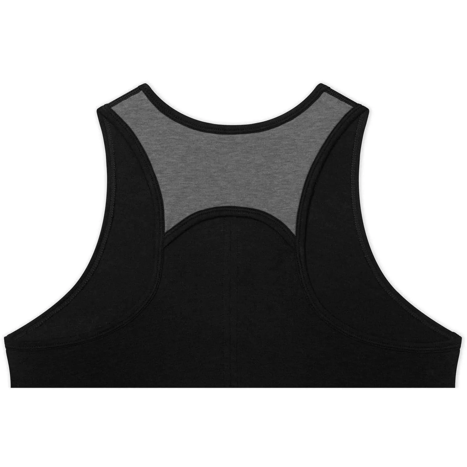TCA Natural Performance Womens Running Vest Tank Top - Black Heathered Fabric