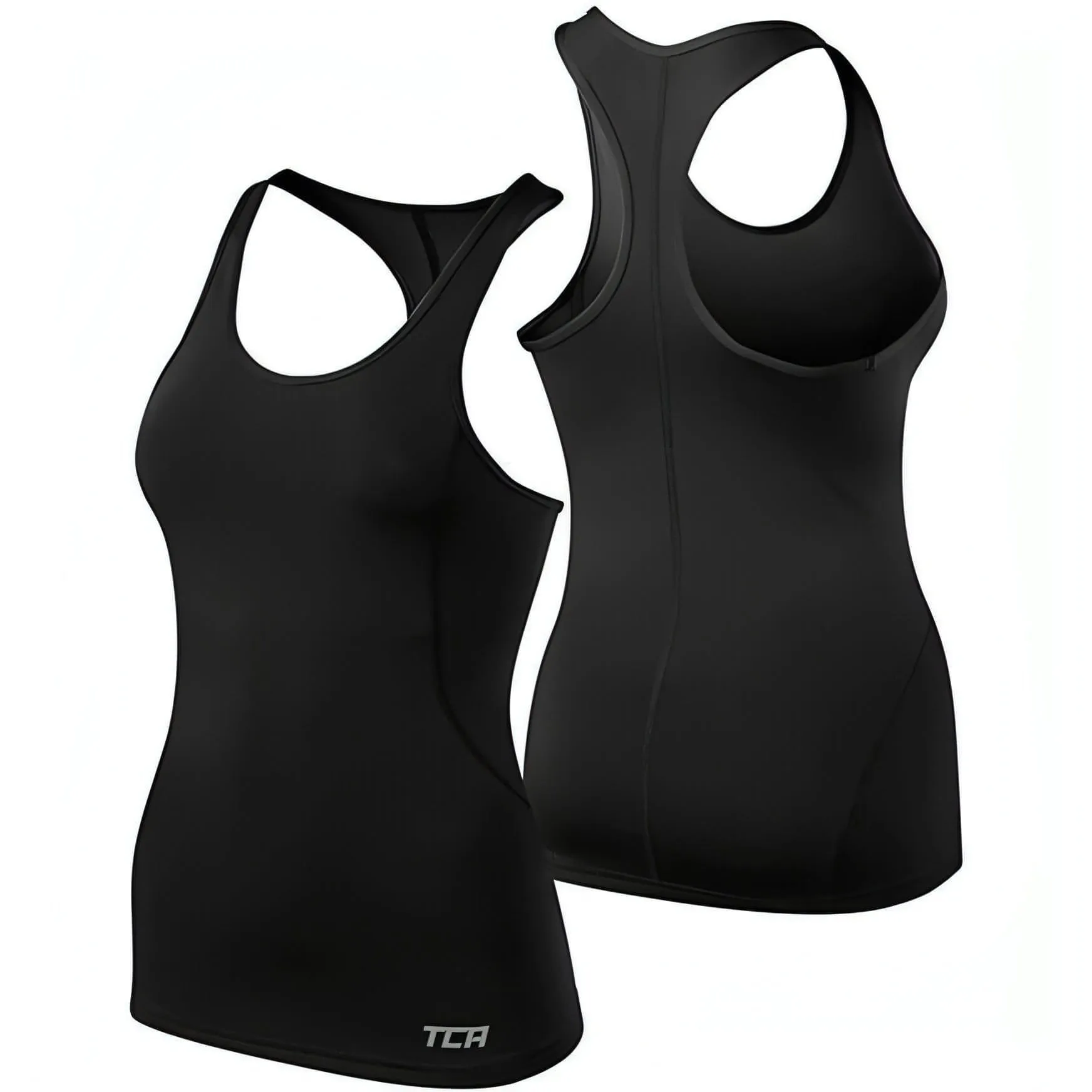 Trendy Style TCA Pro Performance Womens Running Vest Tank Top - Black