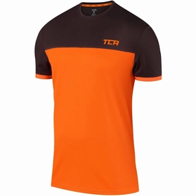 Light Outfit Bold and Comfortable TCA Aeron Short Sleeve Junior Running Top - Orange