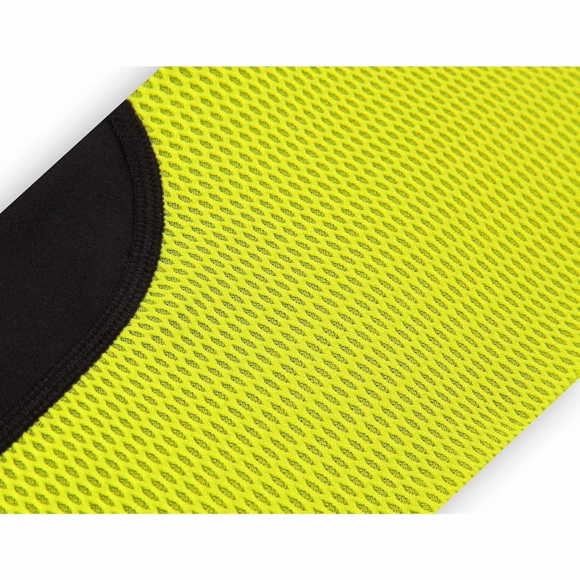 Petite Size Daily Routine TCA Hex Mesh Womens Long Running Tights - Black