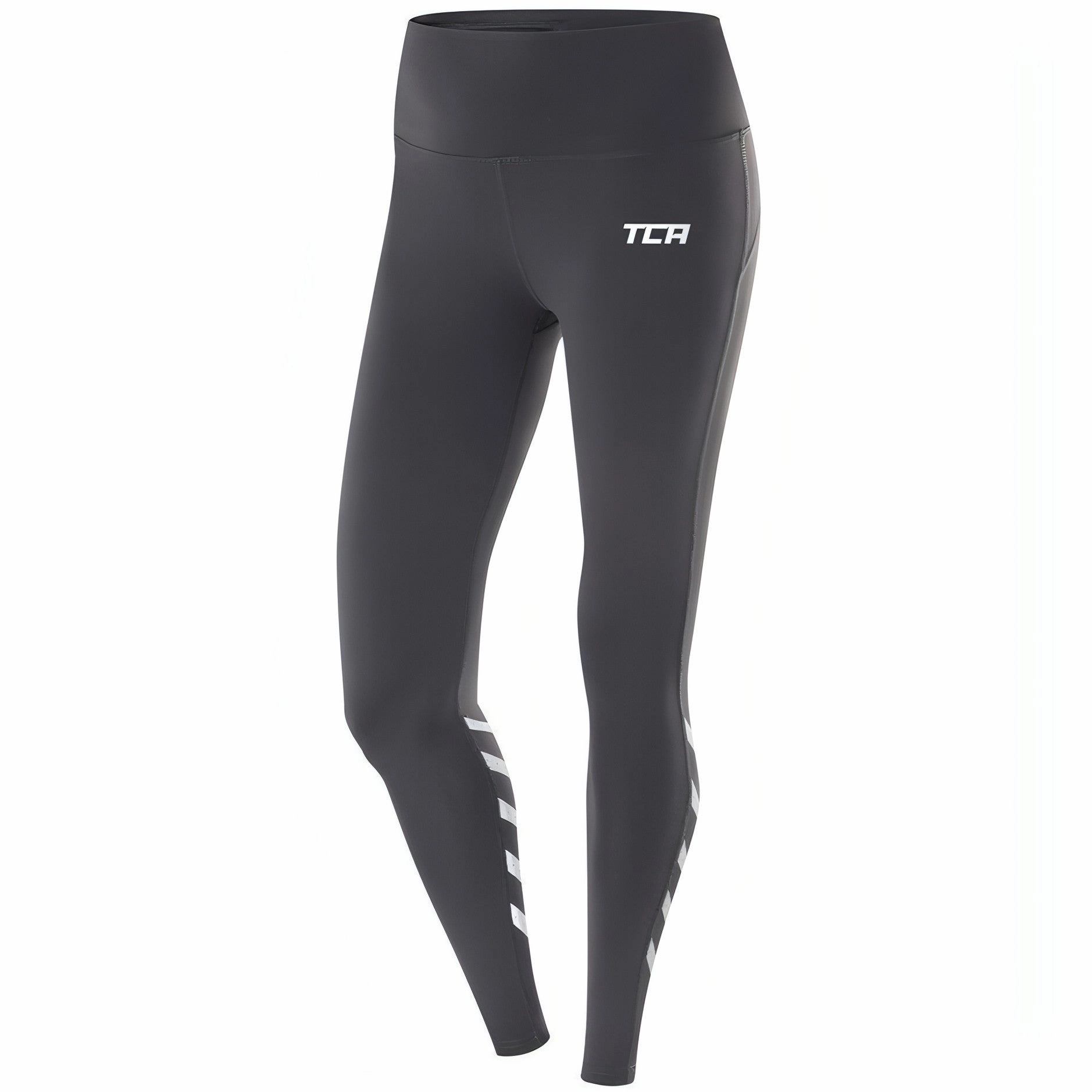 Outdoor Wear Flexible Wear City Walk TCA Laser Tech Reflective Womens Long Running Tights - Grey