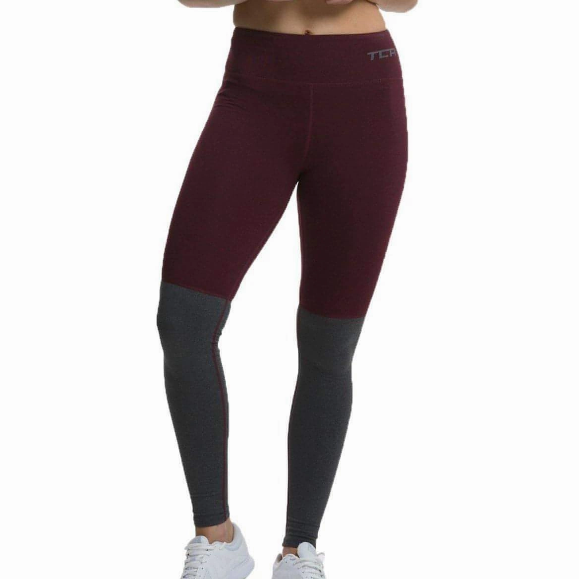 Movement Essential Modern Performancewear TCA Nova High Waist Womens Long Running Tights - Red