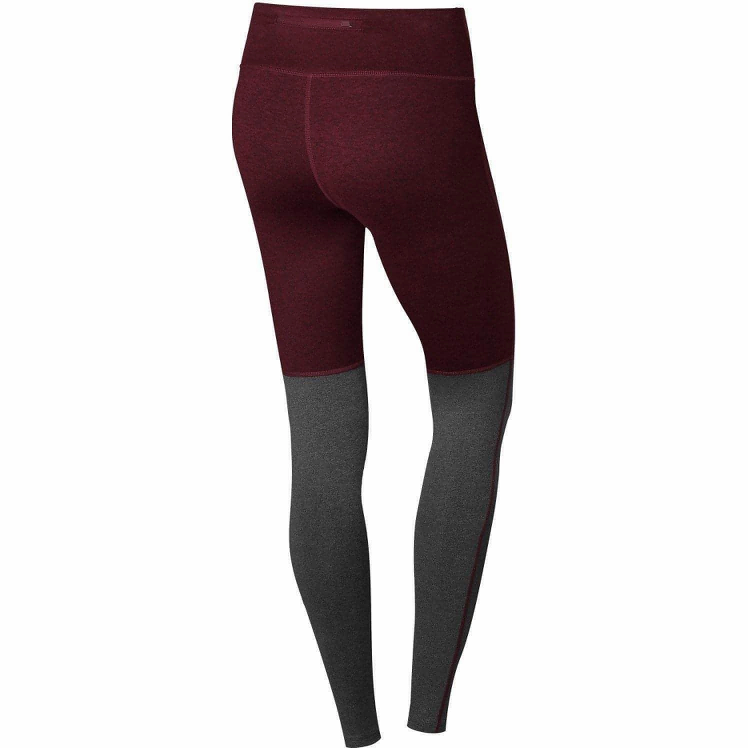 TCA Nova High Waist Womens Long Running Tights - Red Anti Odor School Sports