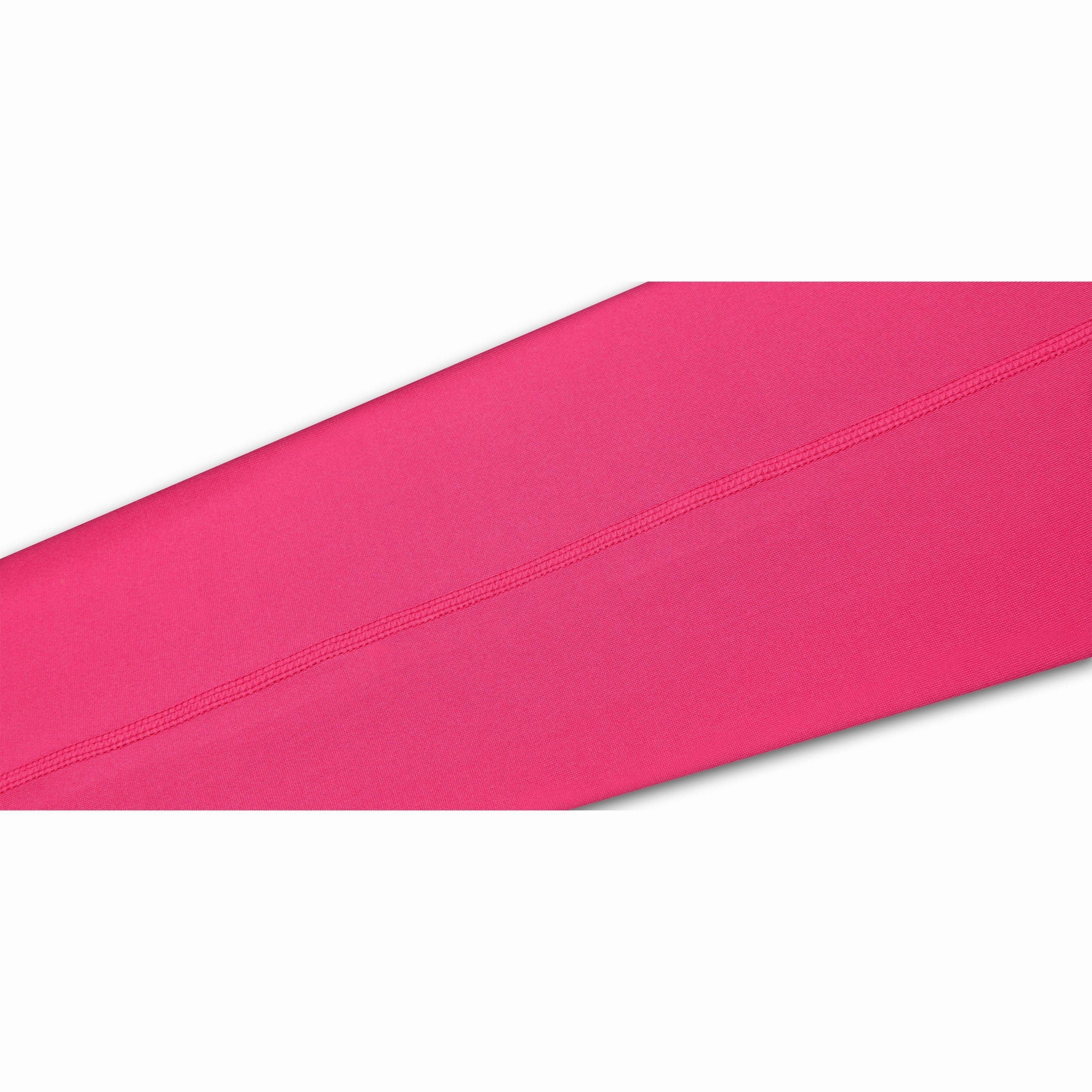 TCA Pro Performance Endurance Womens 3/4 Capri Running Tights - Pink Seamless Design Minimalist Style No Pressure