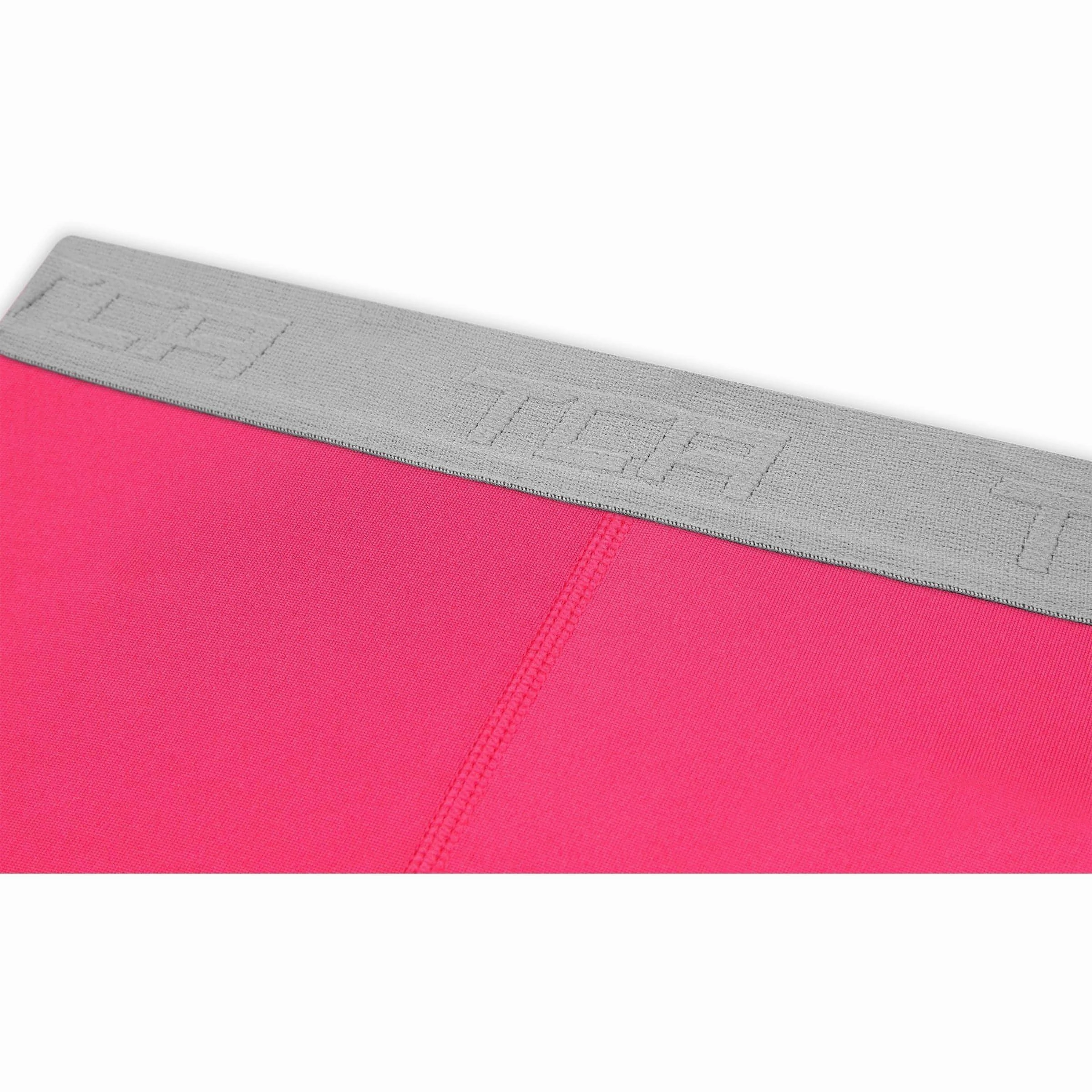 TCA Pro Performance Endurance Womens 3/4 Capri Running Tights - Pink Slim and Comfortable Wear Ultra Light Casual Wearer