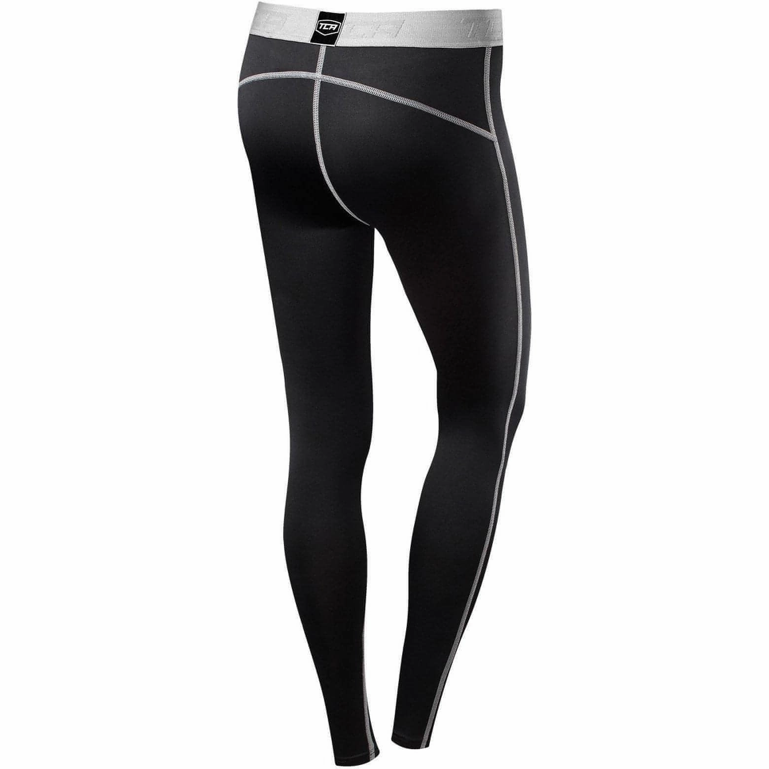Outdoor Lover Lightweight Material TCA Pro Performance Endurance Womens Long Running Tights - Black