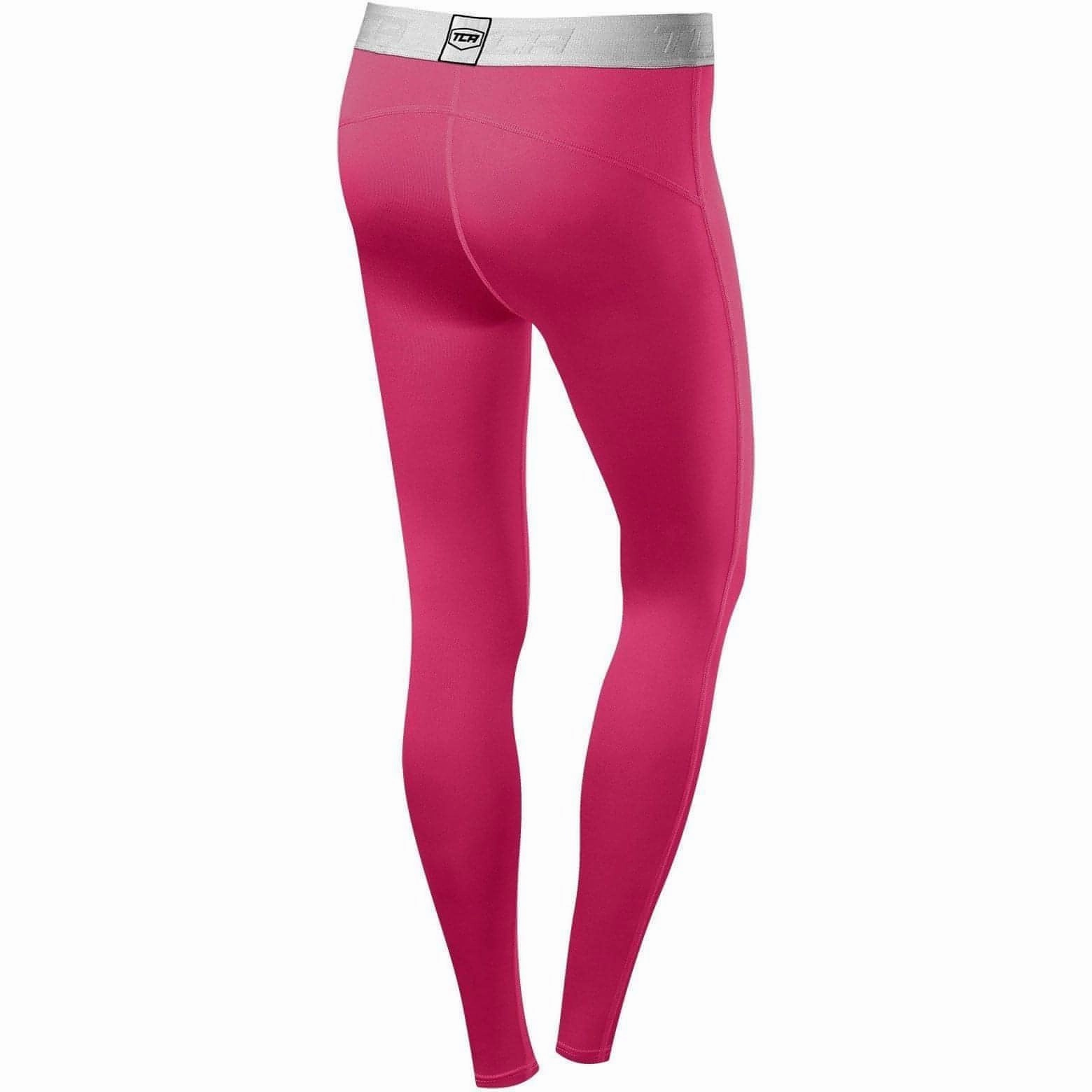 Eco Friendly Luxury Choice Body Contour TCA Pro Performance Endurance Womens Long Running Tights - Pink