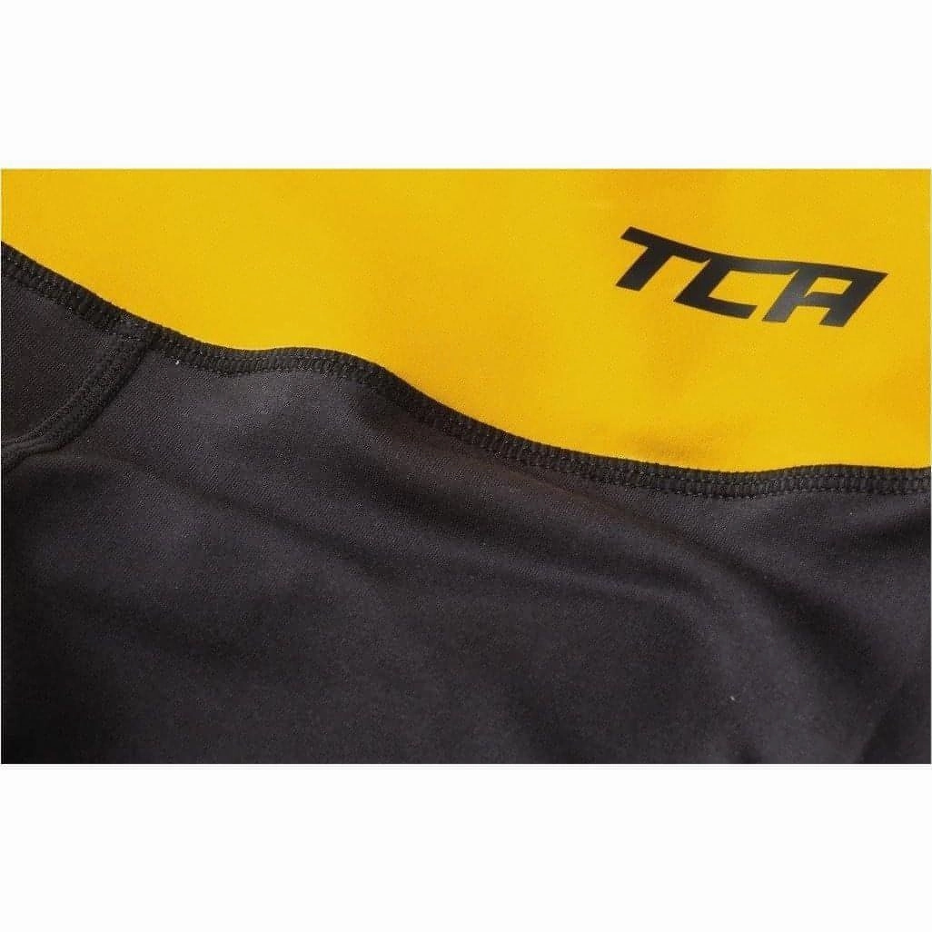 Maternity Wear Mesh Panel TCA Pro Performance Supreme High Waist Womens Long Running Tights - Black