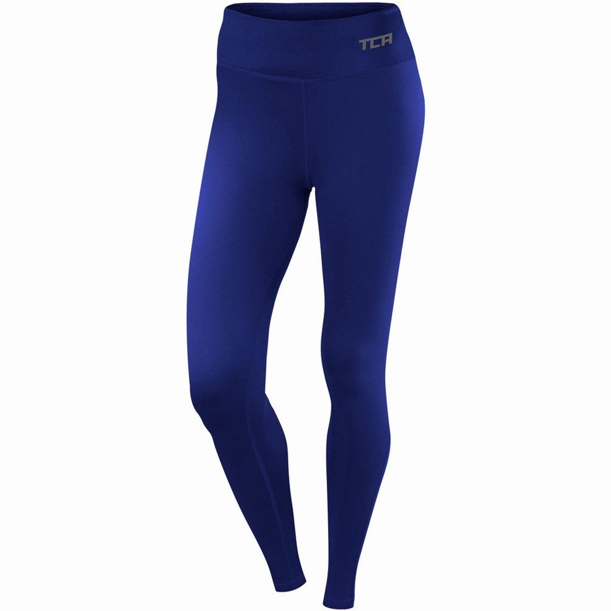 TCA Pro Performance Supreme High Waist Womens Long Running Tights - Blue Beginner Level Holiday Outfit