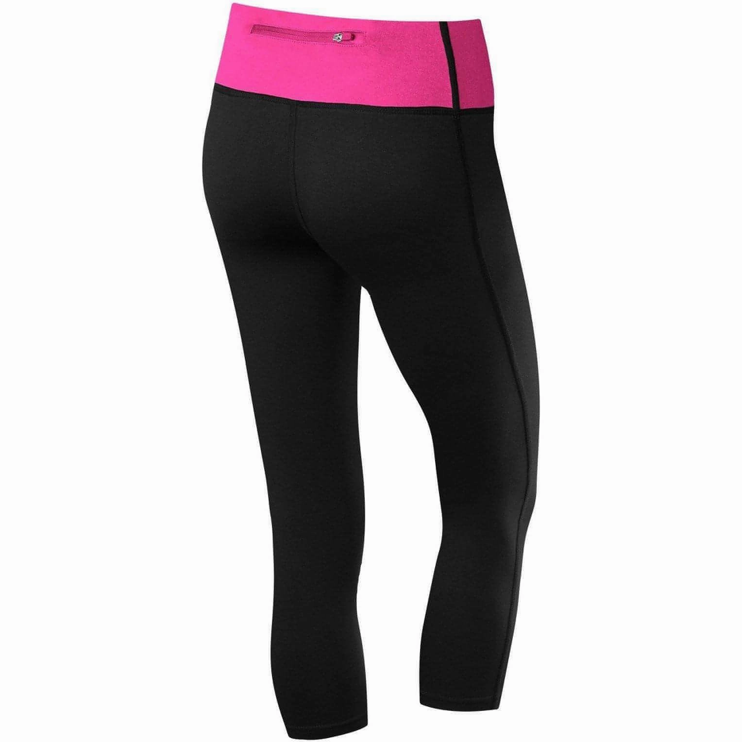 Evening Walk Maternity Wear All Around TCA Pro Performance Supreme Womens 3/4 Capri Running Tights - Black