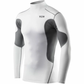 entertainment Dynamic Comfort TCA SuperThermal Long Sleeve Mock Junior Compression Top - White