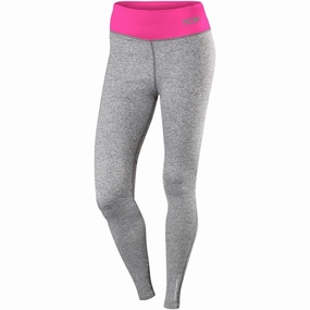 TCA SuperThermal Performance Womens Long Running Tights - Grey simple design