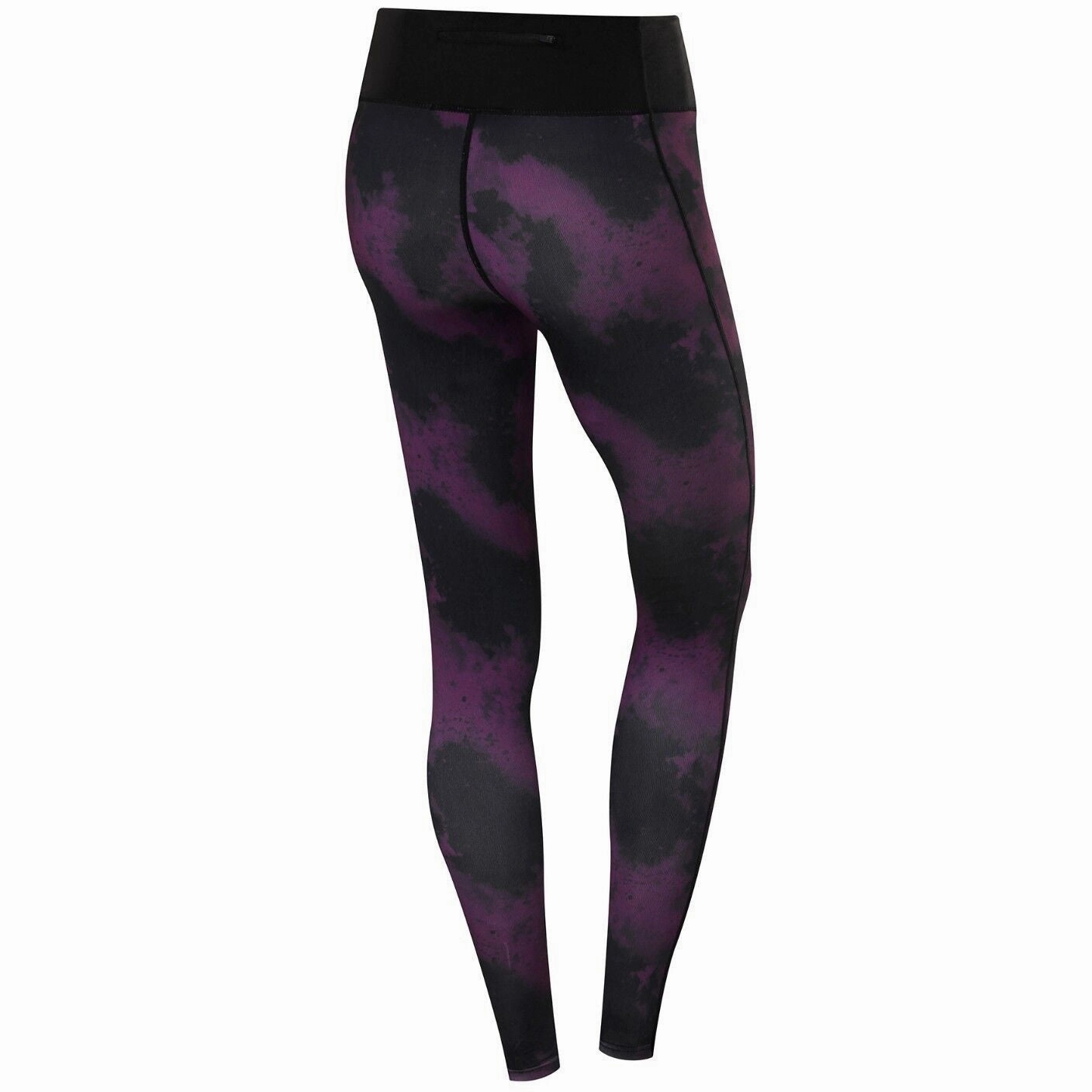 TCA Supreme Graphic Womens Long Running Tights - Purple Active Lifestyle Compression Support Minimalist Style Loose Fit