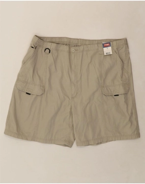WRANGLER Mens Hiker  Cargo Shorts W48 4XL Beige Cotton Relax Fit Comfort