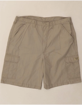 Stretch Design high waisted WRANGLER Mens Cargo Shorts W42 2XL Grey Cotton