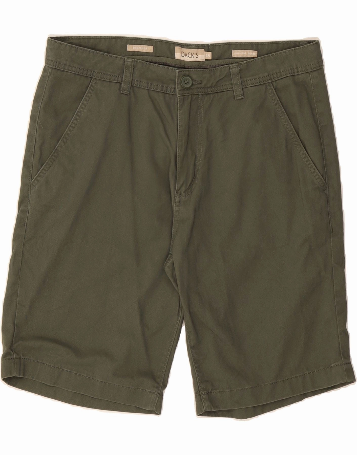 Stretchable Material souvenir item DACK'S Mens Bermuda Shorts IT 48 Medium W32  Khaki
