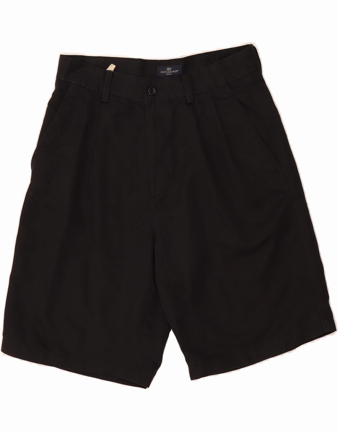 Nylon shorts DOCKERS Mens Golf Chino Shorts W30 Medium Black Polyester