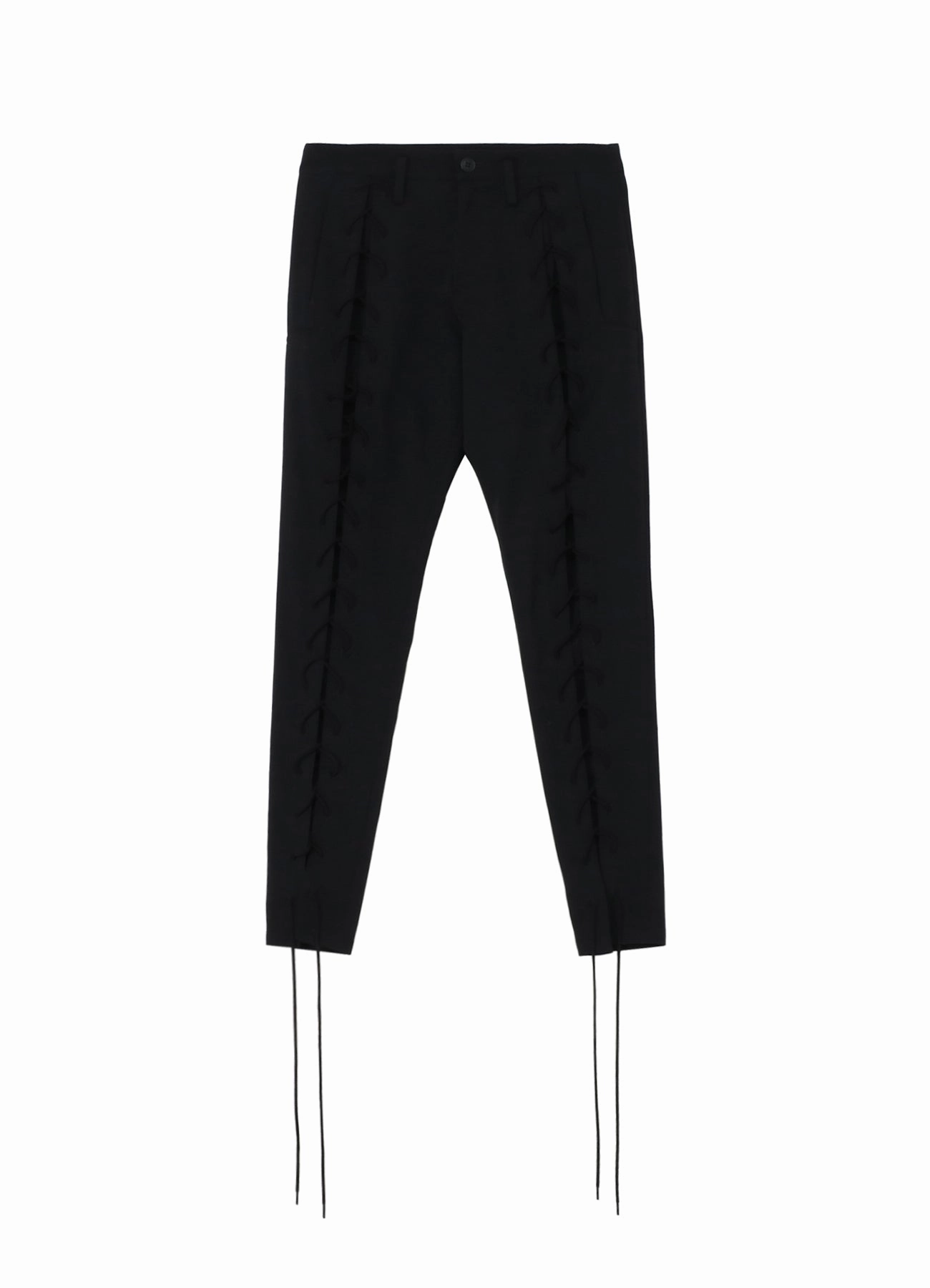 WOOL GABARDINE LACE-UP PANTS Quick Cool EcoFriendlyMaterials