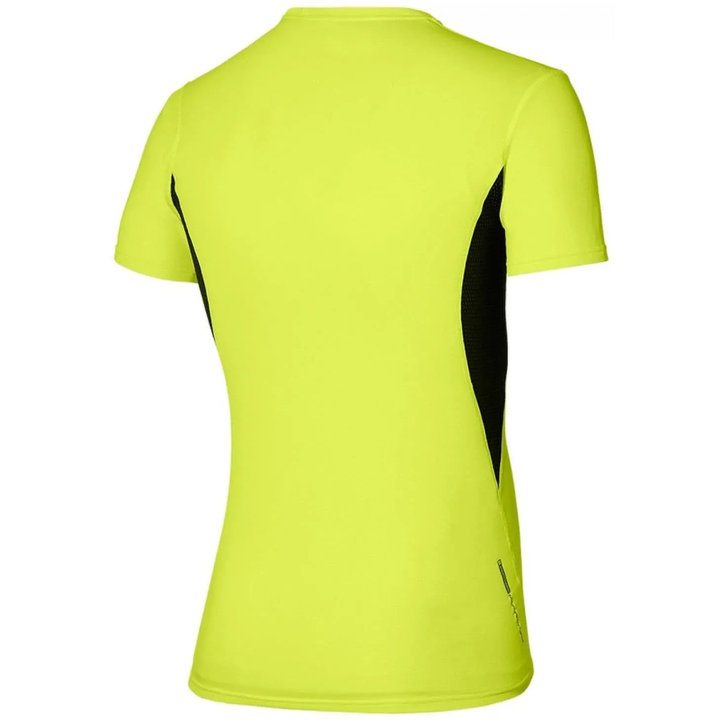 Garment Dyed Technique Modern Style Trend Mizuno Breath Thermo Mid-Light Weight Short Sleeve Mens Running Top - Yellow