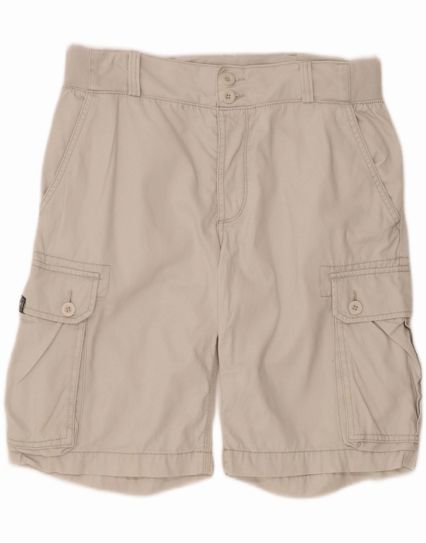 Warm Weather Style TERRANOVA Mens Cargo Shorts IT 48 Medium W33 Grey Cotton