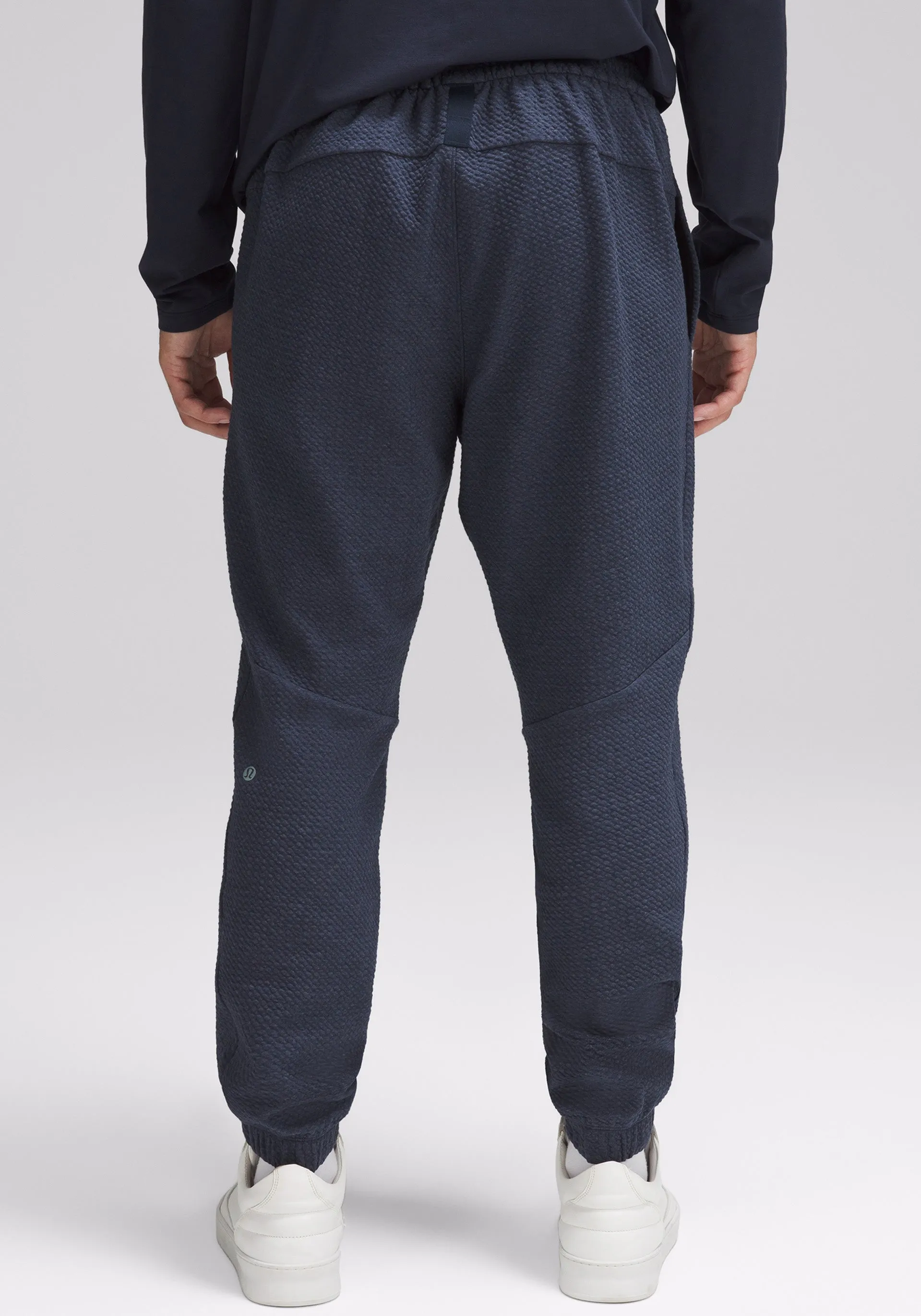 Textured Double-Knit Cotton Jogger Sleek Fit
