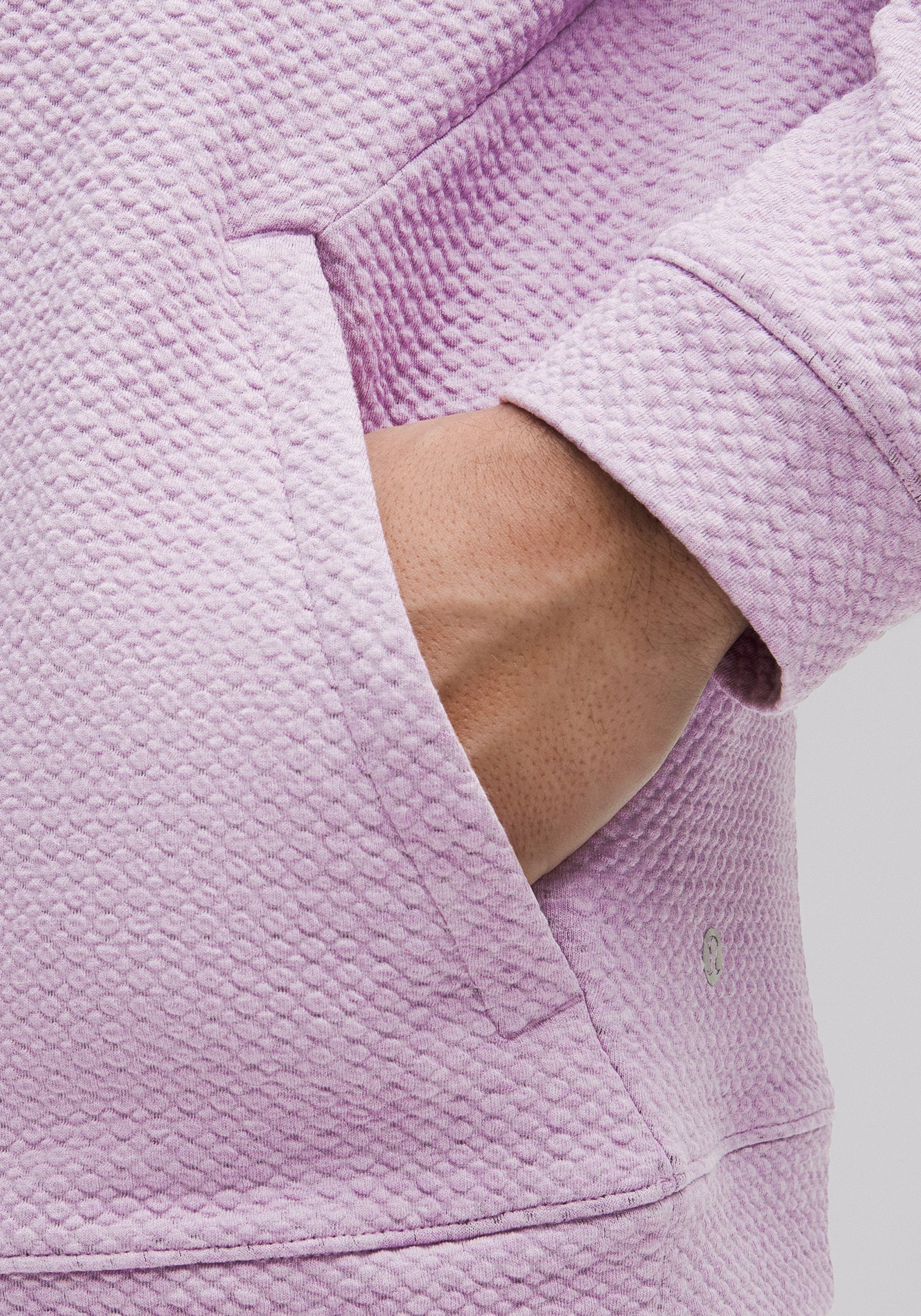 Gym apparel Sleek Cut Textured Double-Knit Cotton Hoodie and Short Set