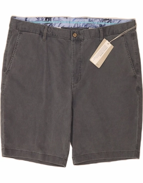 TOMMY BAHAMA Mens Chino Shorts W40 XL Grey Cotton RecycledPolyester