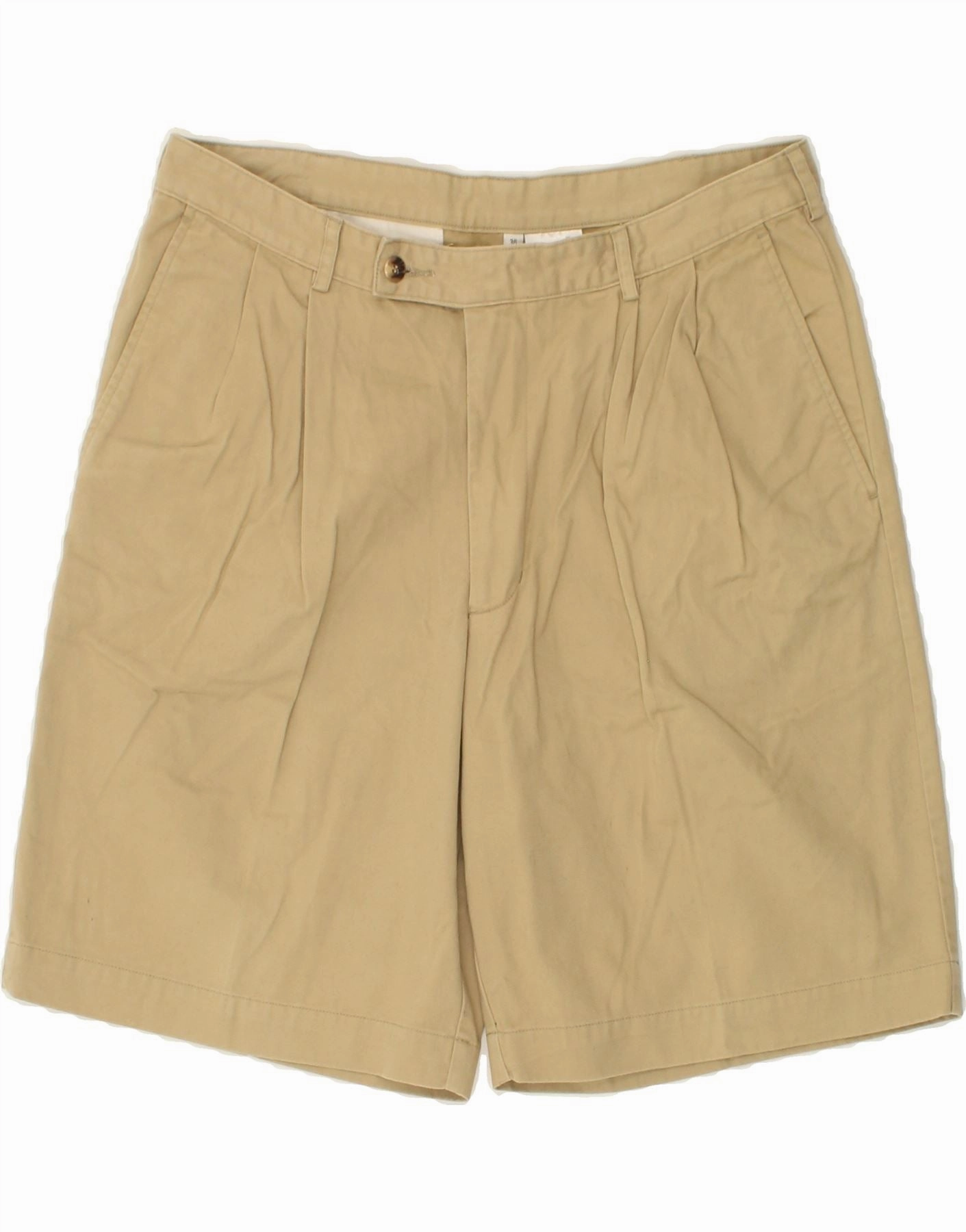 WEEKEND Mens Pegged Casual Shorts W36 Large  Beige Cotton Chill Look No Bunching