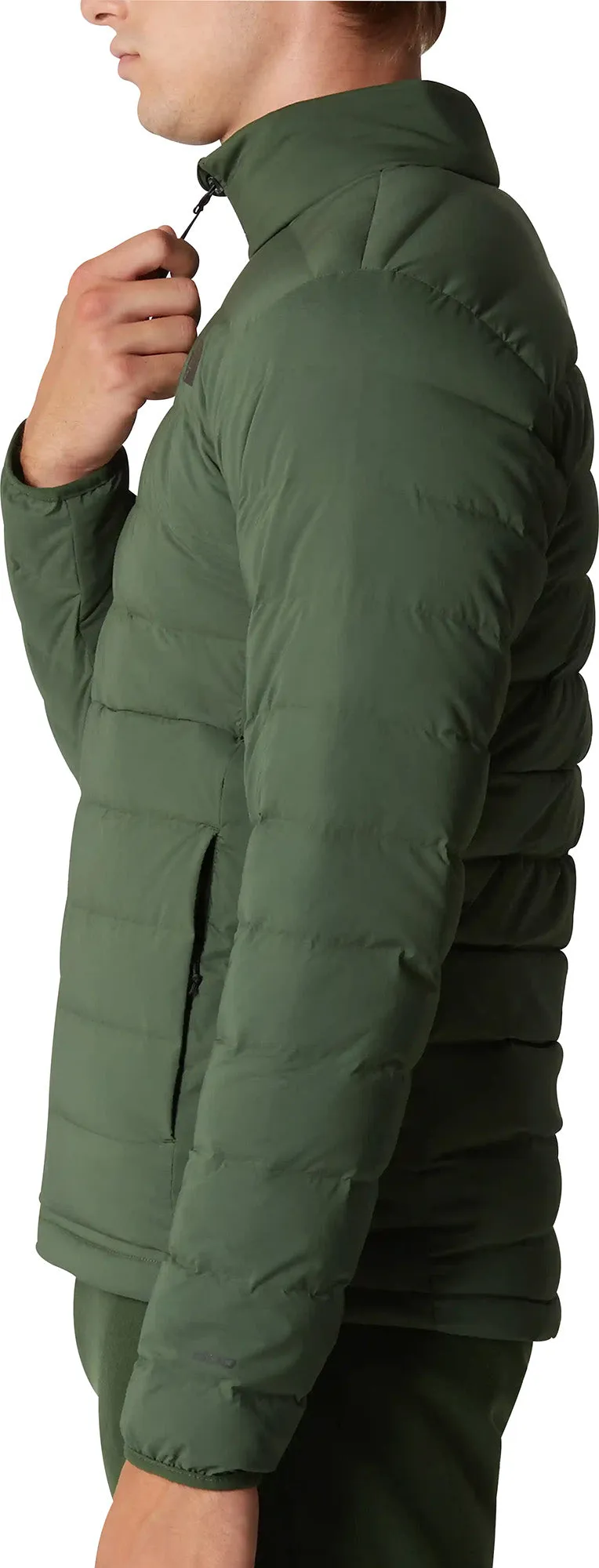 Functional The North Face Belleview Stretch Mens Down Jacket - Green