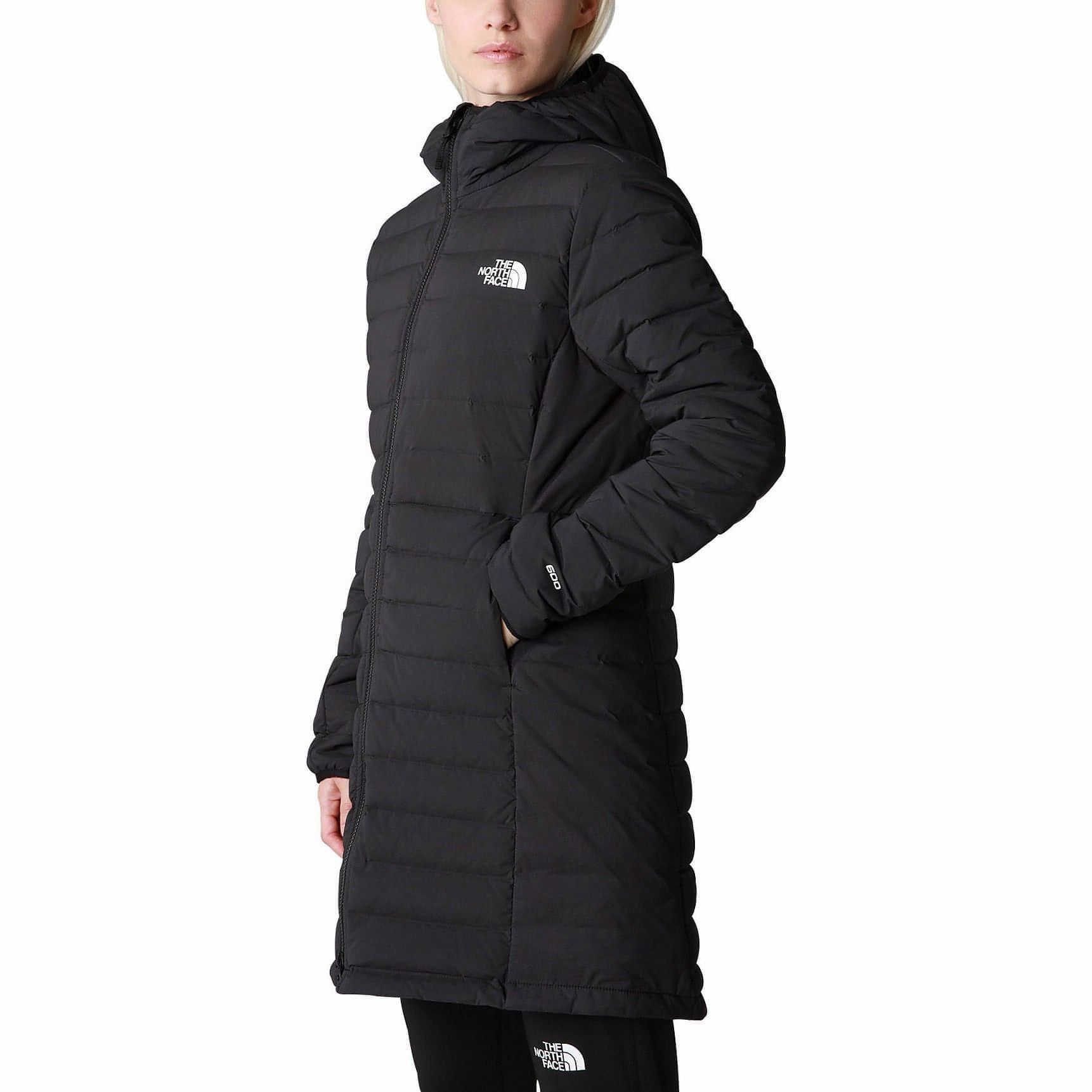 Urban Adventure Base Warmth The North Face Belleview Stretch Womens Down Parka Jacket - Black