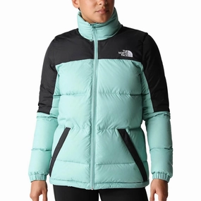 The North Face Diablo Womens Down Jacket - Green Insulated Shield