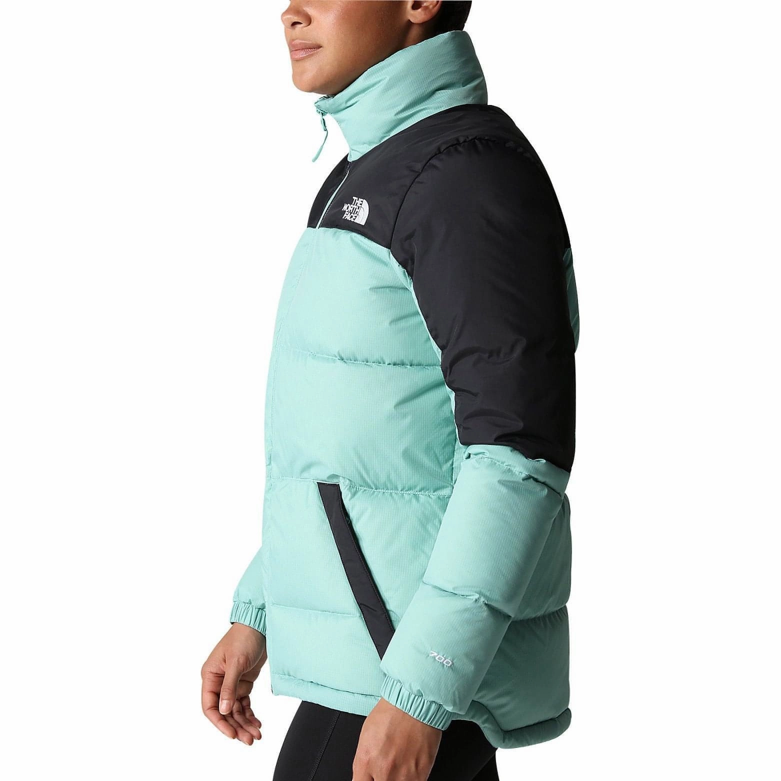 pattern - mixing The North Face Diablo Womens Down Jacket - Green
