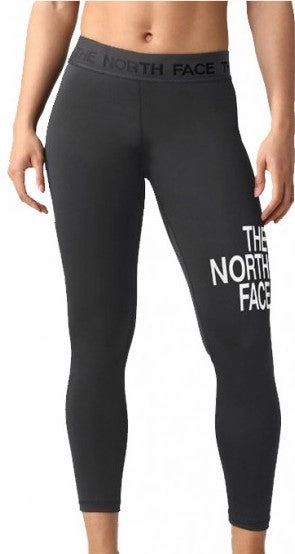 The North Face Flex Mid Rise Womens Long Running Tights - Black Breathable knit Stylish Design