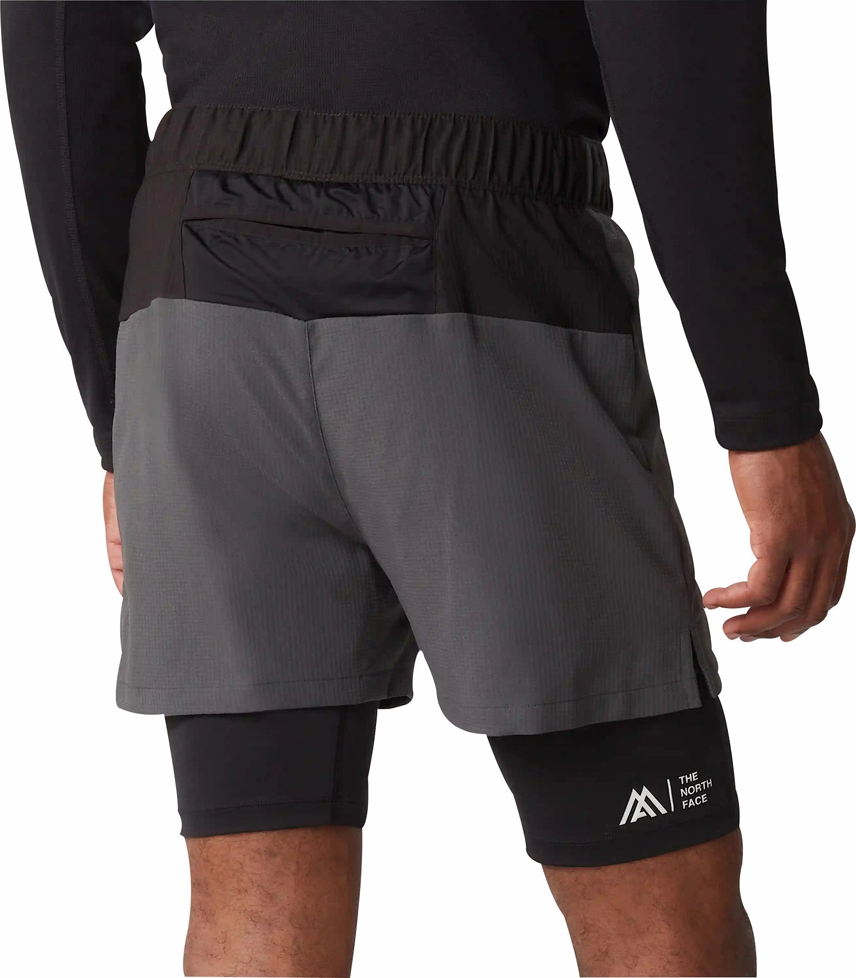 The North Face Lab Dual 2 In 1 Mens Running Shorts - Grey Quick Slip Chill Comfort