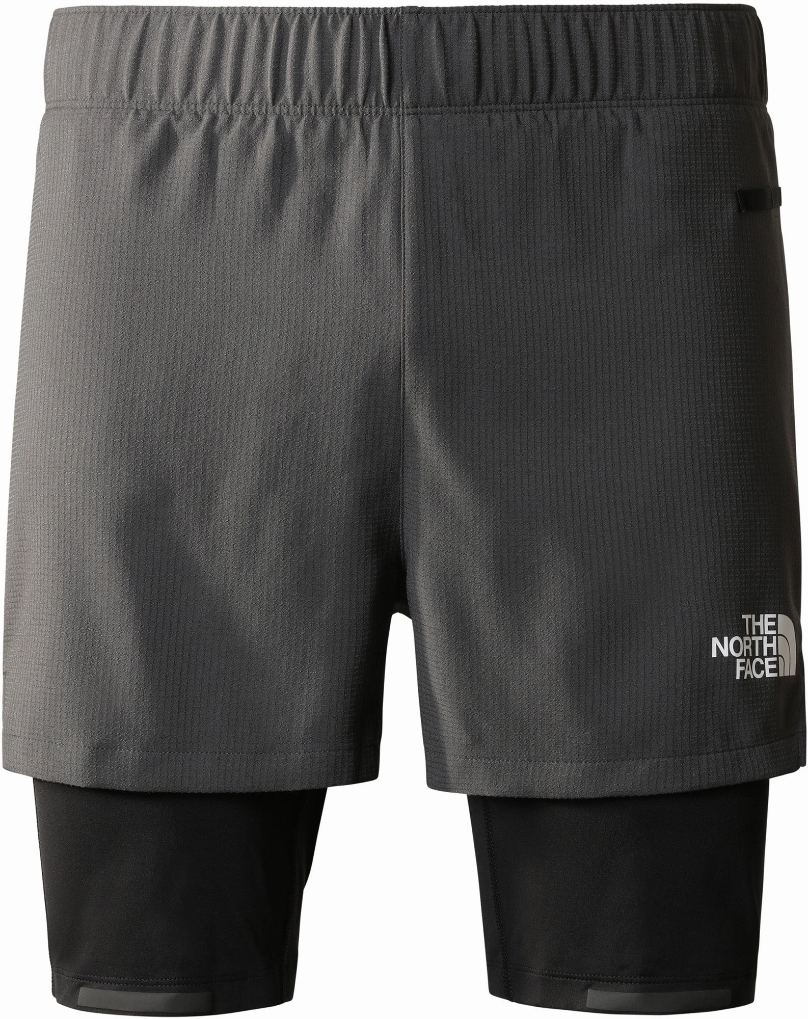 The North Face Lab Dual 2 In 1 Mens Running Shorts - Grey Sport Ready Fit